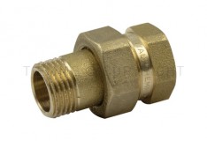 Tiemme réz egyenes hollandi 5/4" lapos tömítéssel (1500320)