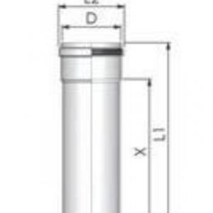 Tricox PPs cső 80mm, hossz 500 mm
