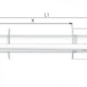 Tricox PPs/Alu 60/100mm parapet kivezetés (PAPA50)