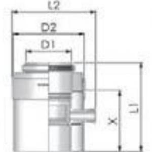 Tricox PPs/Alu kondenzátum leválasztó 110/160mm, PAKL05