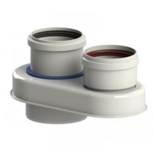 Tricox PPs/Alu szétválasztó adapter 80/125-80/80 (PAD6020)