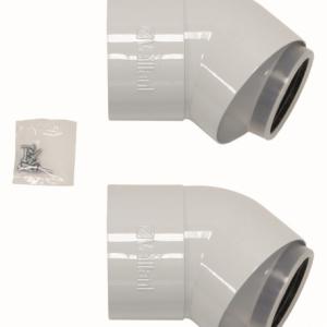 Vaillant 80/125 45° fokos ívpár koncentrikus rendszerekhez PPs (303211)