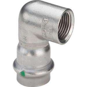 Viega Sanpress Inox átmenő könyök 22-1/2" BM rozsdamentes acél (437015)