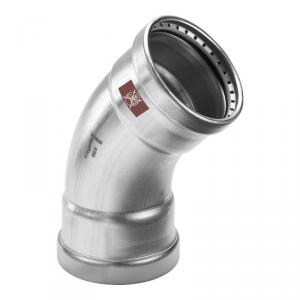 Viega Temponox rozsdamentes könyök 76,1/45° BB (809928)