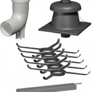 Viessmann akna alapcsomag D=60mm (merevfalú PPs, tartósínes könyök, kürtő fedél, 3db központosító) (7373211)