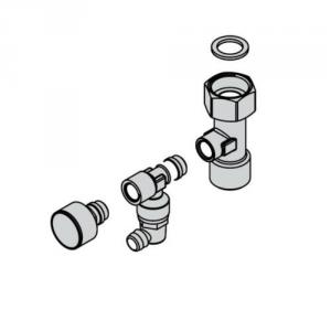 Viessmann előremenő közdarab manométerrel (ZK05681)