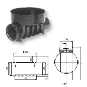 Wavin aknafenékelem 1.típus 110/315 (CAFIC1113R)
