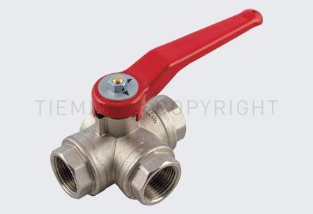 Tiemme 3utas golyóscsap 3/4" BBB, hosszú karos, L-típus (2950031)