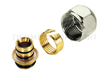 Tiemme eurokónuszos csatlakozó 20×2,25-3/4" ötrétegű csőhöz (1440023)