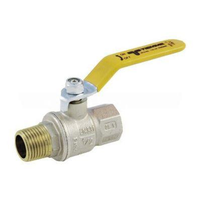 Tiemme golyóscsap 1" KB fix gázra, hosszú karos (2210017)