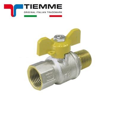 Tiemme golyóscsap 1/2" KB fix gázra, teljes átömlésű (2210004)