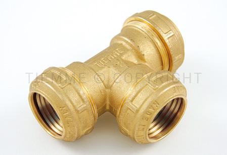 Tiemme kpe egál T-idom 32 réz (3410012)