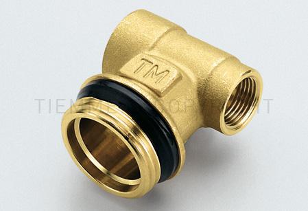 Tiemme osztóvég kétutas 1"-1/2"-3/8" K menetes (1950001)