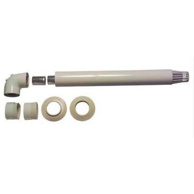 Vaillant oldalfali kivezetés 60/100mm mérőcsonkos könyökkel (Alu/Alu)