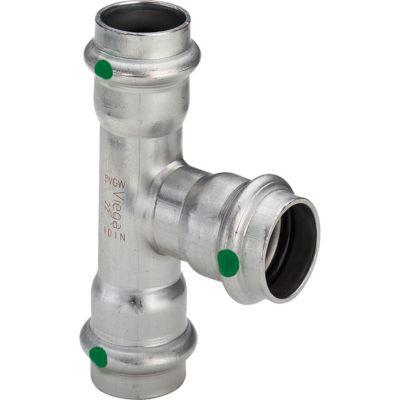 Viega Sanpress Inox egál T-idom D28 rozsdamentes acél (435882)