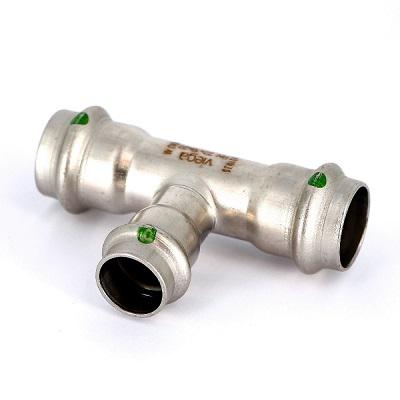 Viega Sanpress Inox T-idom 22-18-22 rozsdamentes acél (435943)