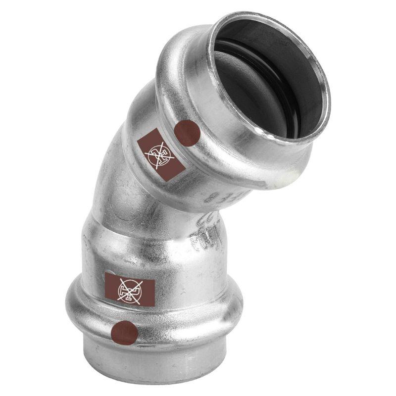 Viega Temponox rozsdamentes könyök 54/45° BB (809904)